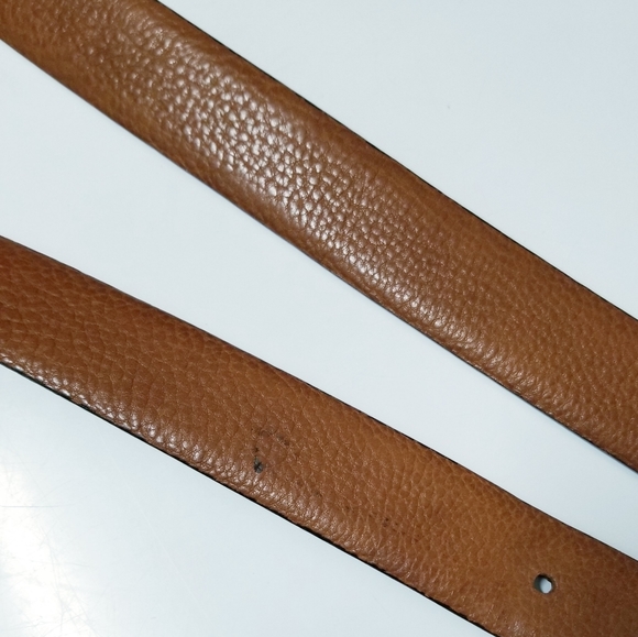 Ted Baker London Dark & Chestnut Brown Reversible Leather Belt 39 - Picture 16 of 16